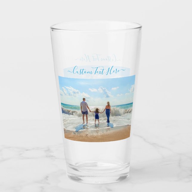 Votre cadeau de verre photo avec texte personnalis (Devant)