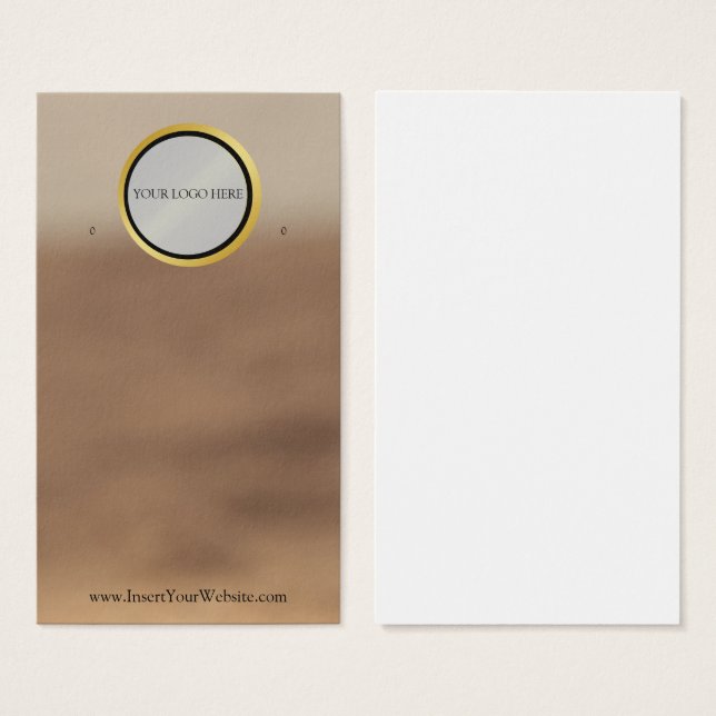 Votre carte d'affichage d'écoute de logo (Devant & derrière)