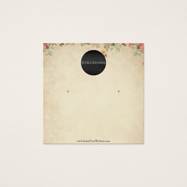 Votre carte d'affichage d'écoute de logo (Devant)