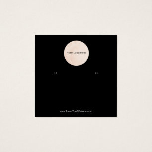 Votre carte d'affichage d'oreille du logo noir