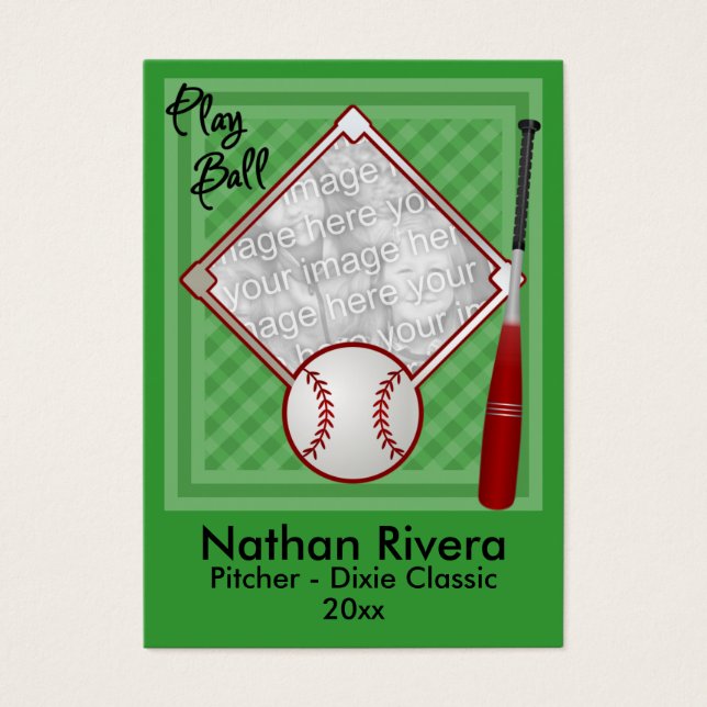 Votre carte de baseball (Devant)