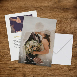 Votre carte de remerciements photo mariage
