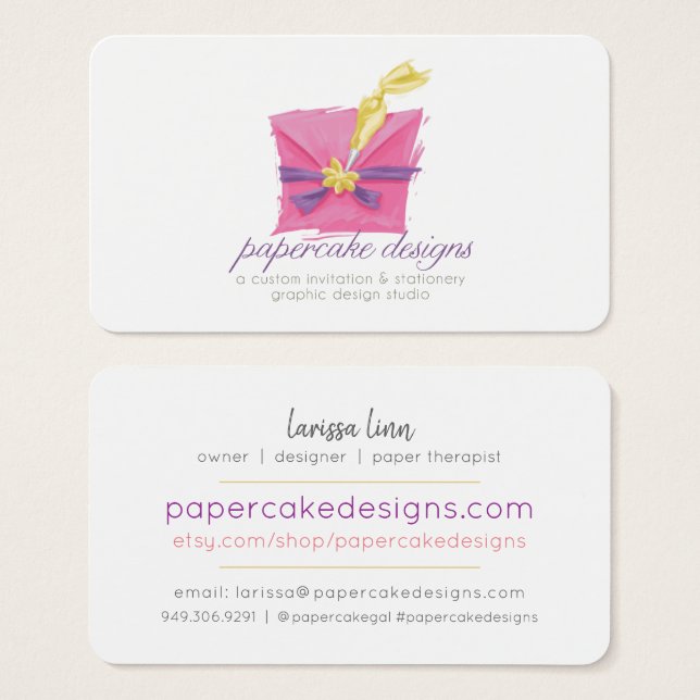 Votre carte de visite à design personnalisé (Devant & derrière)