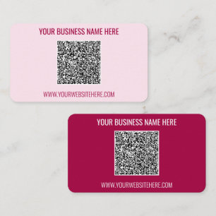 Votre carte de visite avec code QR et texte person