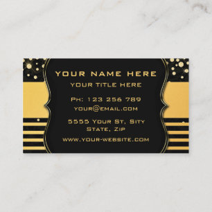 Votre Carte de visite Black Gold Luxury Company