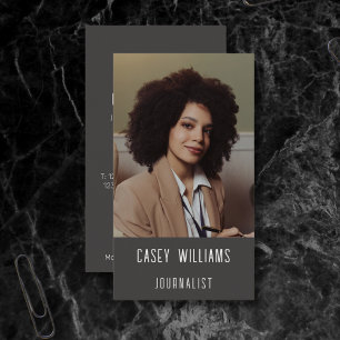 Votre Carte de visite de journalisme photo