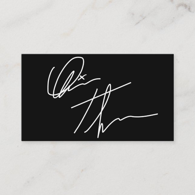 Votre Carte de visite de signature personnalisé (Devant)