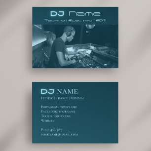 Votre carte de visite DJ musique techno
