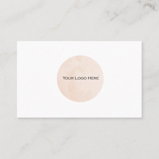 Votre Carte de visite personnalisé du logo (Devant)