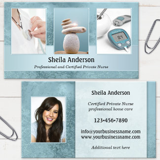 Votre carte de visite professionnelle d'infirmière
