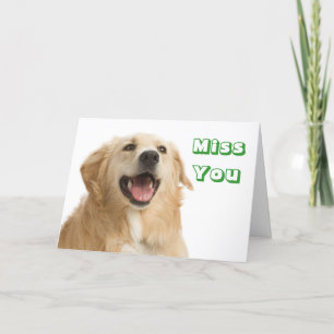 Votre Carte De Voeux De Chien À Remise D'Or