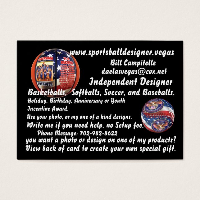 Votre Carte Personnalisée Grands Cartes de visite  (Devant)