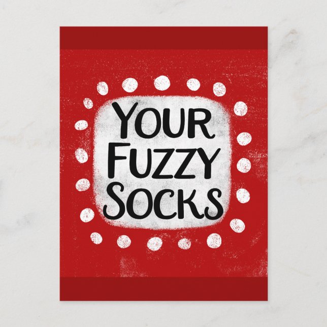 Votre carte postale de chaussettes floues (Devant)