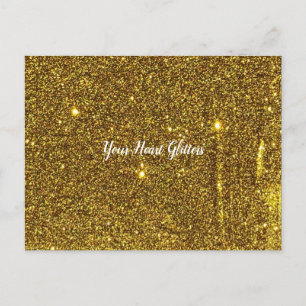 Votre carte postale Parties scintillant Gold Parti