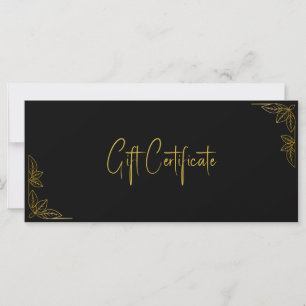 Votre certificat cadeau d'entreprise personnalisé