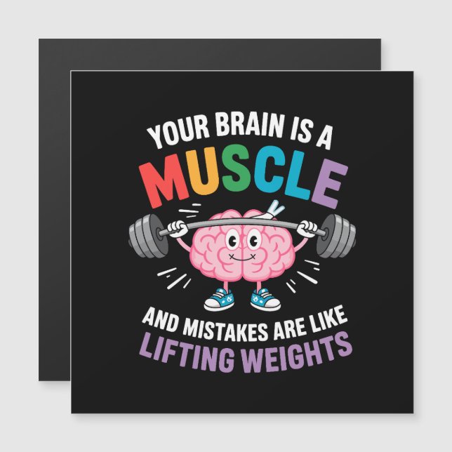 Votre cerveau est un muscle - Citation de l'état d (Devant / Derrière)