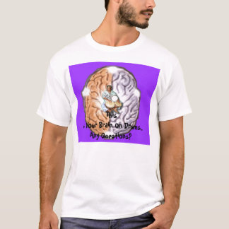 Votre cerveau sur le T-shirt de tambours