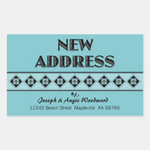 Votre Choix De Couleur ! Stickers Nouvelle adresse