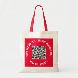 Votre code QR et exemple de sac fourre-tout avec t