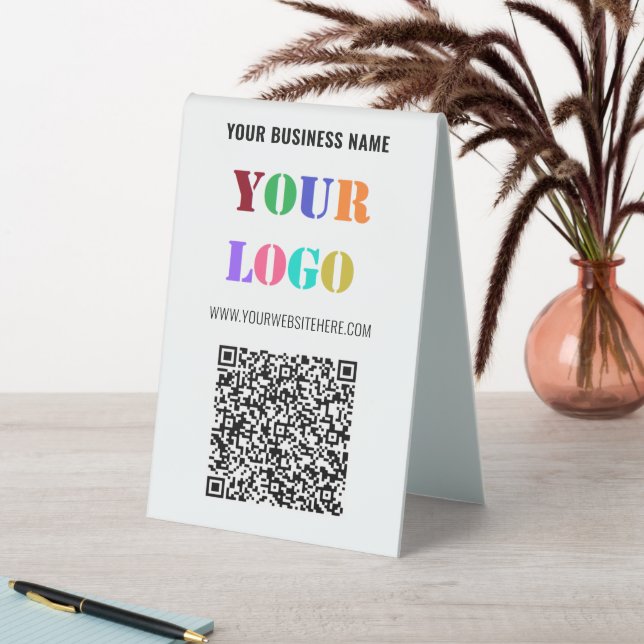 Votre code QR et le logo de l'entreprise Signe de  (En SItu (Tableau))