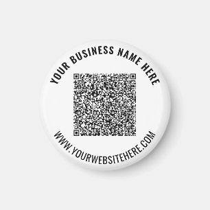 Votre code QR et le texte personnalisé Magnet pers