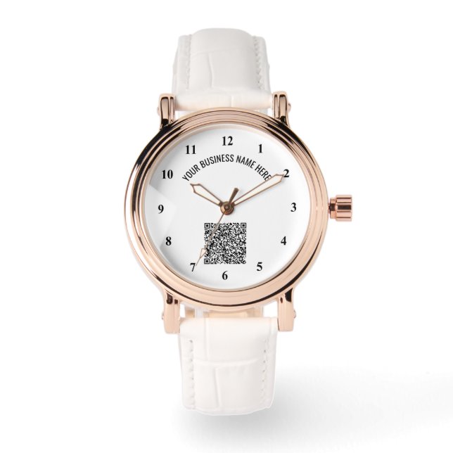 Votre code QR et montre de texte personnalisé pers (Recto)