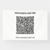Votre code QR et votre bannière professionnelle de
