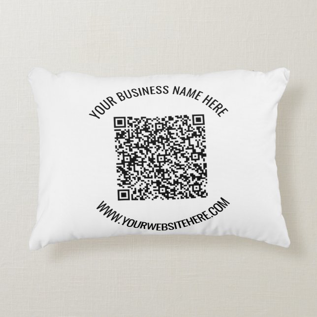 Votre code QR et votre Coussin d'accentuation de t (Devant)