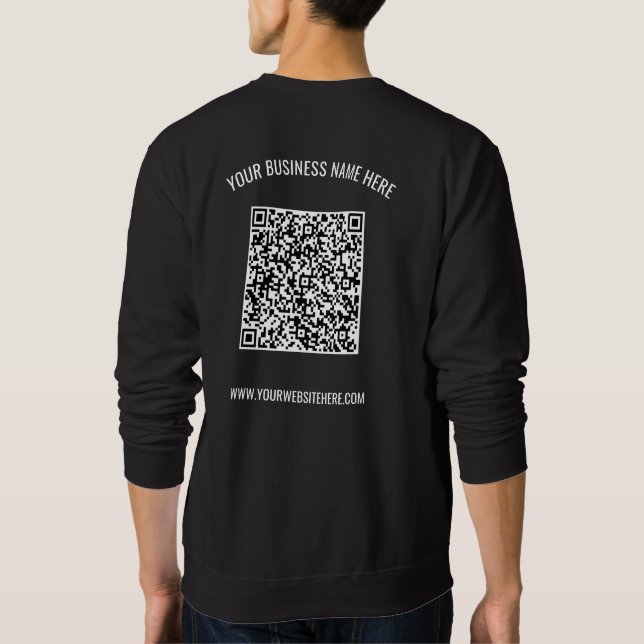 Votre code QR et votre Sweatshirt professionnel de (Dos)