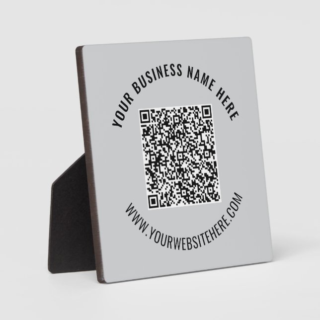 Votre code QR - Modèle de plaque d'entreprise pers (Recto)