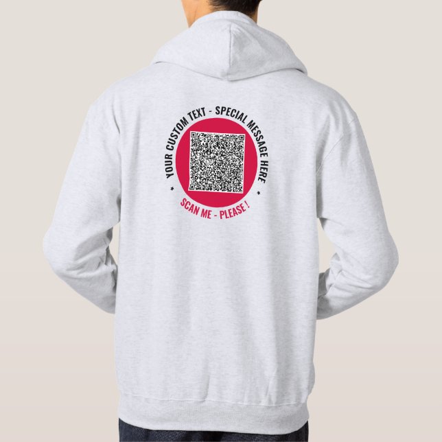 Votre code QR numérisation personnalisée et Sweat  (Dos)