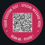 Votre code QR - Stickers Cadeaux texte et couleur<br><div class="desc">Couleurs et polices personnalisées - Concevez vos propres Stickers personnalisés avec votre QR Code Scan Info et texte personnalisé Promotional Business ou Personal Modern Sticker / Cadeau - Ajouter votre QR Code - Image ou logo - Photo / et texte - Nom / Information / More - Redimensionner et déplacer...</div>