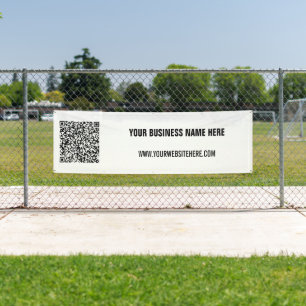 Votre code QR Texte personnalisé Bannière de promo