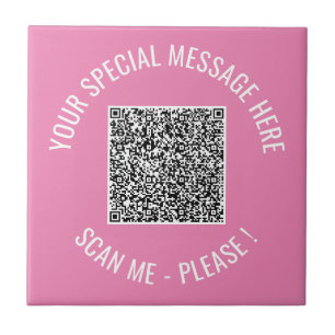 Votre code QR Texte personnalisé Carreau en cérami