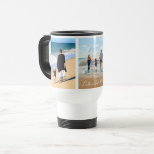 Votre collection de photos Mug de voyage avec text