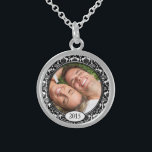 Votre collier d'anniversaire Mariage damassé photo<br><div class="desc">Colliers de conservation Choisissez soit Plat Argent,  soit Argent Argent Sterling</div>