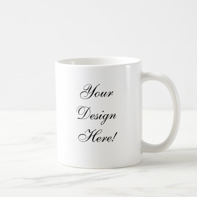 Votre conception ici ! Tasse personnalisable de (Droite)