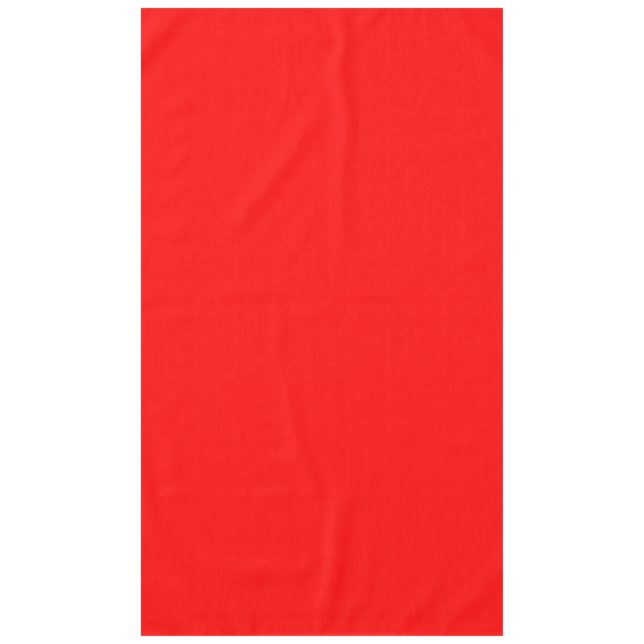 Votre conception sur une nappe rouge 60 po x 104 p (Devant)