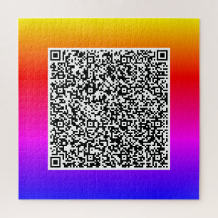 Votre couleur QR Code Scan Info Funny Puzzle Exemp
