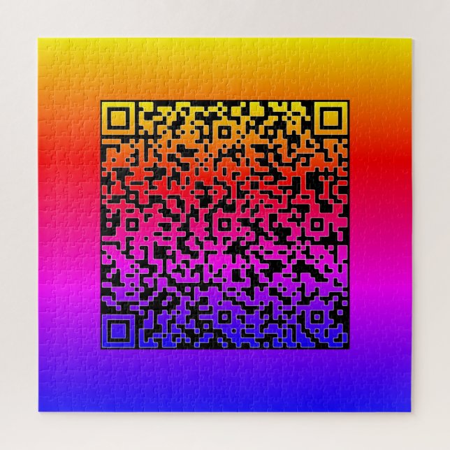 Votre couleur QR Code Scan Info Funny Puzzle Exemp (Vertical)