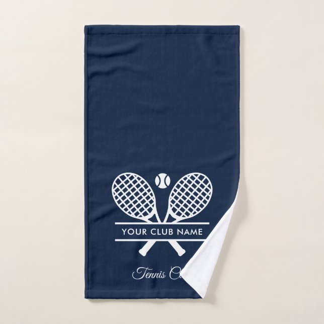 Votre Country Club Nom Pelwn Tennis Team Swag (Serviette à main)
