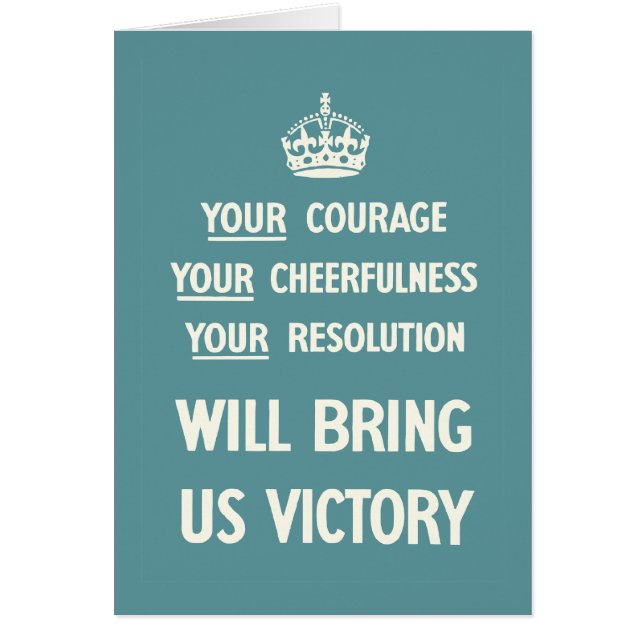 Votre courage votre gaieté votre résolution (Devant)