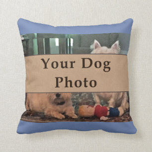 Votre coussin de photo de chien, vos couleurs,