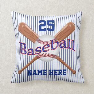 VOTRE coussin démodé de base-ball de rayure des 4
