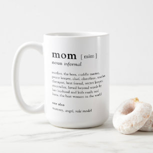 Votre définition de maman Photo personnalisée Mug