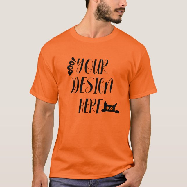 VOTRE DESIGN ICI T-Shirt Halloween Mockup T-Shirt (Devant)