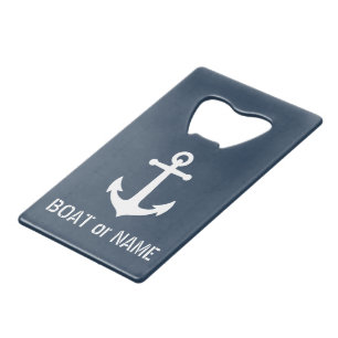 Votre embarcation ou votre nom Ancre Vintage marin