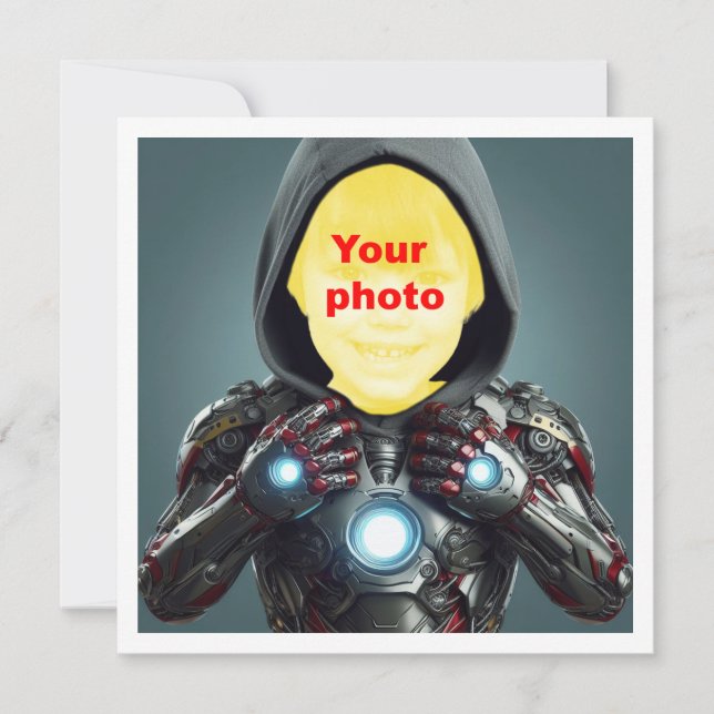 Votre enfant en super-héros, carte de super-héros  (Devant)