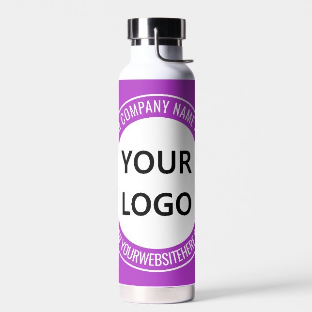 Votre entreprise Logo Bouteille d'eau Exemple Text (Gauche)