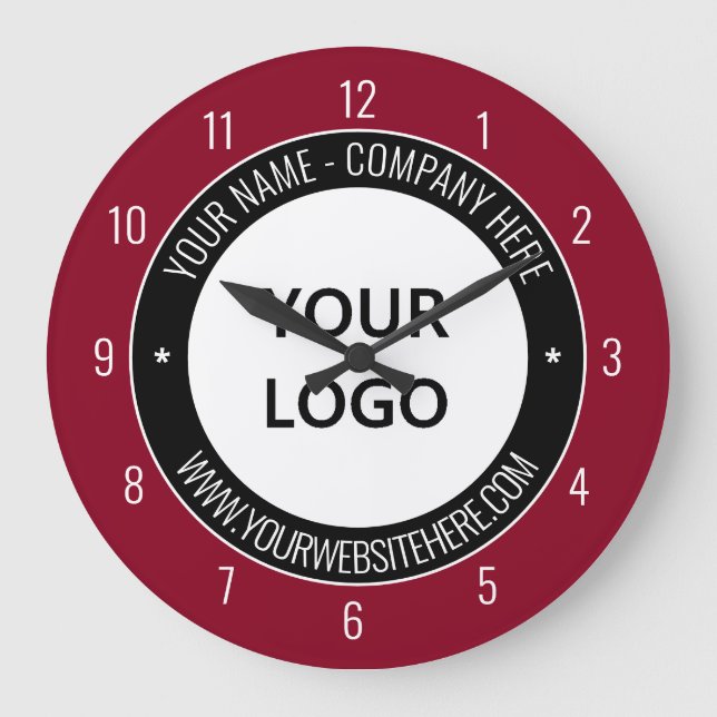 Votre entreprise Nom du logo Info Horloge Choisir  (Recto)